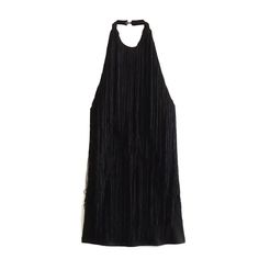 Introducing our Women's Summer Halter Sleeveless Fringe Dress! Feel effortlessly chic and stylish with its halter neckline and eye-catching fringe detail. Perfect for hot summer days and nights, this dress will keep you cool and fashionable. Stand out from the crowd and make a statement with this must-have piece! Elasticity: Non Stretch Sleeve Style: Regular Fabric Type: POLYESTER Pattern Type: Solid Silhouette: A-LINE Neckline: O-Neck Dresses Length: Above Knee, Mini Backless Fringe Dress For Night Out, Sleeveless Party Dress With Tassels, Summer Evening Sleeveless Dress With Halter Neck, Summer Cocktail Halter Top With Backless Design, Summer Cocktail Halter Top, Backless, Elegant Sleeveless Dress With Tassels, Sleeveless Mini Dress With Tassels For Party, Sleeveless Tassel Mini Dress For Party, Halter Neck Fringe Party Dress