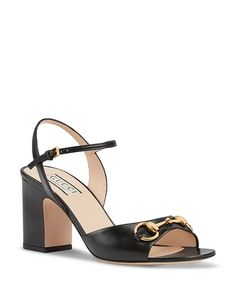 Gucci Women's Ankle Strap Horsebit High Heel Sandals Shoes - Bloomingdale's Gucci Heels With Gold-tone Hardware For Formal Occasions, Gucci Formal Heels With Gold-tone Hardware, Luxury Gucci Heels With Gold-tone Hardware, Gucci High Heel Sandals With Horsebit Detail, Gucci Sandals With Buckle And Block Heel, Gucci Sandals With Buckle Closure And Block Heel, Gucci Block Heel Sandals With Buckle Closure, Luxury Sandals With 4-inch Block Heel, Evening Sandals With Ankle Strap And Gold-tone Hardware