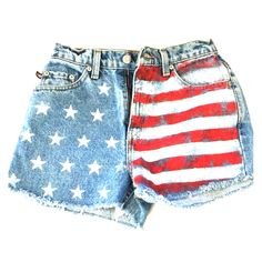 Ralph Lauren Women's Patriotic Shorts, High Waisted, Size 4 (More Like A 2), Never Worn, Bought Off Etsy But Too Small, Nwot White 90s Style Shorts For Summer, White 90s Style Summer Shorts, American Flag Print Cotton Bottoms For Spring, High Waist Bottoms With American Flag Print For Spring, Spring High Waist Bottoms With American Flag Print, White Patriotic Bottoms For Summer, Patriotic White Bottoms For Summer, Casual Bottoms For 4th Of July, Blue Shorts With Flag Print For Summer