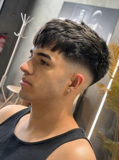 Hair Cuts For Straight Hair For Man, 16 Guard Buzz Cut Taper, Short Straight Mens Haircut, Trendy Mens Haircuts For Straight Hair, Men’s Haircuts Fades, Mid Fade Straight Hair, Military Cut Hair Men, Boy Haircuts Short Fade Straight Hair, Short Hair With Fade