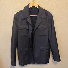 Gucci Lightweight Denim Shirt Jacket In Excellent Condition. The Only Issue Is There Is Slight Discoloration Around Armpits In The Lining (See Pic) 80% Wool 20% Mohair. Gucci Size 50 Us Size 40 Gucci Jackets, Denim Shirt Jacket, Denim Shirt, Shirt Jacket, Mens Jackets, Jackets & Coats, Man Shop, Gucci, Wool