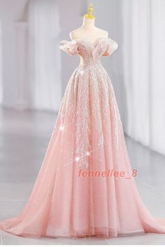 Princess Pink Evening Dress Luxury Toasting Gown Bride's Long Ball Gown Dress | eBay Pink And Gold Ball Gown, Pink A-line Gown For Banquet, Spring Prom Princess Evening Dress, Princess Style Gown With Sweetheart Neckline For Evening, Prom Season Ball Gown With Sweep Train, Prom Season Ball Gown Dress With Sweep Train, A-line Dress For Debutante Ball And Prom Season, Princess Style Floor-length Evening Dress, Sweep Train Ball Gown For Prom Season