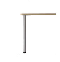 a metal pole with a wooden top on a white background