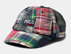 Polo Ralph Lauren Polo Ralph Lauren Patchwork Madras Cap  POLO Patch Navy Plaid Hat NWT Reworking panels from Polo Ralph Lauren’s classic check work shirts, this baseball cap takes on a multi-coloured patchwork look. It’s made from breathable cotton and detailed with a premium leather back tab and embroidered branding at the front and back. One Size (59 cm) 100% Cotton 6 Panels Curved Brim Embroidered Eyelets Woven Brand Patch Embroidered Branding Leather Adjustable Back Tab Color - Multicolor   DUE TO MANY FACTORS: LIGHTNING, COMPUTER SETTING ETC. THE COLOR OF THE ACTUAL ITEM MAY SLIGHTLY DIFFER FROM PRESENTED IMAGES. New With Tags Item exactly as pictured, photos are of the actual item you will receive, but pattern of camo will vary. 100% Authentic  Shipping  Items will typically ship wi Ralph Lauren Patchwork, Plaid Hat, Baseball Cap Summer, Polo Hat, Baseball Ball, Plaid Hats, Madras Plaid, Classic Hats, Hat Baseball