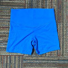 Offline By Aerie Blue Extra Hold Me Up Bike Shorts (3-4inch), Size Large, Never Worn, Are Brand New Without Tags Blue Athletic Shorts With Short Inseam For Gym, Blue Athleisure Shorts For Light Exercise, Blue Shorts For Light Exercise, Blue Biker Shorts With Built-in Shorts For Sports, Blue Mid-thigh Workout Shorts, Blue Biker Shorts For Sports, Blue Yoga Shorts With Built-in Liner, Blue Athletic Shorts With Built-in Shorts For Yoga, Blue Shorts With Built-in Shorts For Yoga