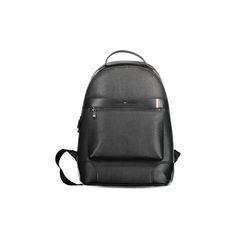 Black Polyethylene Backpack. 1 Handle Adjustable Straps For Easy Carrying. 1 External Pocket For Quick Access To Essentials. 1 Laptop Compartment For Secure Storage. 1 Internal Pocket For Additional Storage. Contrasting Details For Added Elegance. Zip Closure To Keep Everything Secure. Finished With A Logo For A Touch Of Sophistication. Perfect For Men Who Need A Stylish Functional Bag. Material: 100% Polyethylene. Tommy Hilfiger Classic Travel Bag, Classic Tommy Hilfiger Travel Bag, Designer Black Backpack For Business, Designer Black Business Backpack, Black Backpack With Adjustable Strap For Business Trips, Elegant Tommy Hilfiger Leather Bag, Tommy Hilfiger Travel Bags With Zipper Closure, Tommy Hilfiger Black Bags For Daily Use, Black Tommy Hilfiger Bag For Daily Use