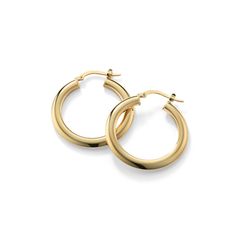 The subtle knife edge around the outside of these hoop earrings offers a chic touch to an otherwise classic style. Crafted in warm 14-karat yellow gold  they feature a secure yet easy lever back and a lightweight feel  perfect for every day. Classic Yellow Gold Tarnish Resistant Huggie Earrings, Classic Yellow Gold Tarnish-resistant Huggie Earrings, Classic Round Huggie Earrings, Classic Huggie Earrings, Classic Gold Hoop Earrings With Lever Back, Classic 14k Gold Hypoallergenic Hoop Earrings, Classic 14k Gold Hoop Earrings For Everyday, Classic Tarnish Resistant Hoop Earrings, Classic 14k Gold Huggie Earrings