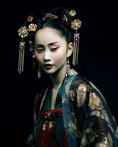 Jingna Zhang, Geisha Photography, Head Peices, Zhang Jingna, Beautiful Geisha, Alodia Gosiengfiao, Art Geisha, Foto Portrait, Geisha Art