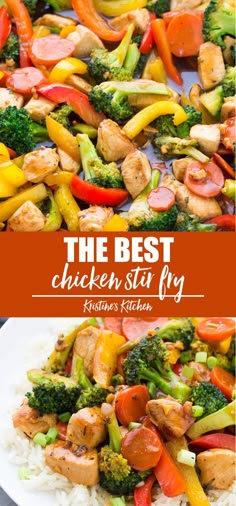 the best chicken stir fry with broccoli and peppers