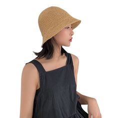 PRICES MAY VARY. Premium Straw Handwoven: This womens sun hats are made of high-quality paper straw, lightweight and breathable, ultra soft and comfortable to wear; Handwoven expertly and built to last. Arbitrary folding will not deform or produce wrinkles, keep you a elegant look forever. Size: Hat circumference: 56-58cm/22''-22.83'', one size fits most women ladies girls. Style it differently by pulling the brim all down or roll it up, allowing you to enjoy the beautiful sunshine this summer w Packable Short Brim Bucket Hat For Vacation, Packable Bucket Hat With Short Brim For Vacation, Packable Wide Brim Bucket Hat For Beach Season, Lightweight Bucket Hat For Travel And Beach Season, Packable Straw Bucket Hat For Beach Season, Packable Straw Bucket Hat For Beach, Packable Bucket Straw Hat For Beach, Packable Bucket Hat For Vacation, Lightweight Summer Bucket Hat For Travel