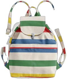 Harajuku Style Backpack With Adjustable Strap For Daily Use, Harajuku Style Standard Backpack For Travel, Multicolor Harajuku Standard Backpack, Eco-friendly Rectangular Multicolor Backpack, Multicolor On-the-go Backpack With Zipper Pocket, Backpacks, Japan