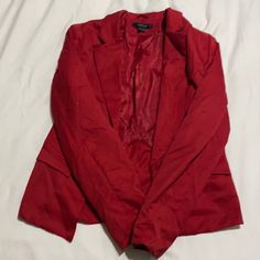 New Red Jacket Red Fitted Trendy Blazer, Trendy Fitted Red Blazer, Fitted Red Trendy Blazer, Casual Long Sleeve Burgundy Blazer, Red Spring Outerwear With Pockets, Red Long Sleeve Outerwear For Spring, Red Fitted Long Sleeve Outerwear, Fitted Red Long Sleeve Outerwear, Trendy Red Outerwear For Work