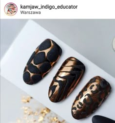 Leather Nails Design, Animal Print Nails Art, Animal Nail Art, Zebra Nails, Wow Nails, Gel Nail Art Designs, Fall Gel Nails, Sweater Nails