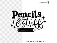 pencils and stuff svg file