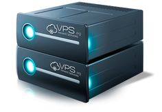 two black boxes with blue lights on them and the words vyps written in white