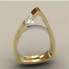 This Ring Is Definitely An Attention Grabber. From It’s Unique Style To The Fiery Square Zirconium Diamond. Size 7 Unique Rings For Women, Red Stones, Makijaż Smokey Eye, Custom Wedding Rings, Gold Wedding Jewelry, Zircon Ring, Fashion Ring, Engagement Jewelry, Red Stone