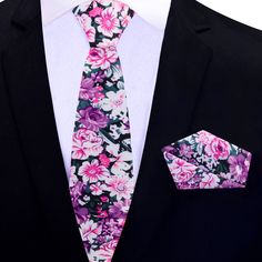 Thin Tie: Pink Pink Pocket Square, Light Purple Dress, Purple Dress Shirt, Light Pink Shirt, Fancy Dinner Party, Light Grey Suits, Tie Matching, Floral Necktie, Green Shirt Dress