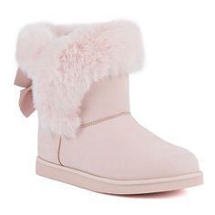 Step into cozy style with these Juicy Couture Krazey Kute Women's Winter Boots.Click this FOOTWEAR GUIDE to find the perfect fit and more! Step into cozy style with these Juicy Couture Krazey Kute Women's Winter Boots. Click this FOOTWEAR GUIDE to find the perfect fit and more! FEATURES Bow accent Soft faux fur cuffDETAILS Microsuede upper Faux fur lining TPR outsole Round toe Pull-on Foam footbed 6.25 in. shaft 14 in. circumference Spot clean Imported Size: 9. Color: Blush. Gender: female. Age Pink Christmas Wishlist, Dollette Shoes, Pink Winter Boots, Juicy Couture Boots, Fits For Winter, Cute Winter Boots, Women's Winter Boots, Bday Wishlist, Xmas Wishlist