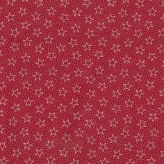 a red background with white stars on it