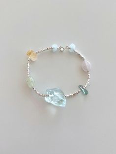 🌷Natural gemstones with original and unique design, give you clear and agile vibe 🌷Comfortable for everyday wear 🌷Easily Adjustable ✨Bracelet measures approximately 6.3 inches(16cm) long, extended chain options (we'll add it for you): 1) 1 inch (2.5cm) 2) 2 inches (5cm) 🚚FREE SHIPPING on US order over $35!! 🚚FREE SHIPPING on non-US order over $100 with code "FREESP"!! 🤎 This listing is for 1 piece 100% handmade bracelet 🥰 You might find similar style you like: https://www.etsy.com/shop/Mo Aquamarine Crystal Bracelet, Sterling Silver Bracelets With Natural Stones For Healing, Sterling Silver Crystal Bracelet With Natural Stones, Handmade Sterling Silver Crystal Bracelet For Healing, Spiritual Sterling Silver Crystal Bracelet With Natural Stones, Bohemian Sterling Silver Crystal Bracelet With Natural Stones, Spiritual Sterling Silver Bracelet With Natural Stones For Healing, Silver Bracelets With Gemstones And Mineral Crystal, Silver Gemstone Bracelets With Mineral Crystal