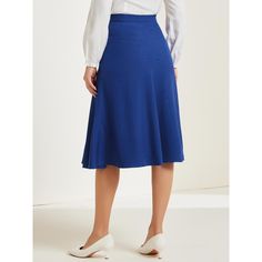 This elegant skirt will be your favorite outfit for work office, wedding, cocktail, party, graduation, or vacation. The elegant midi skirt is perfect with stylish heels, flats, and any style of top or shirt. Suit for spring/summer/autumn and many occasions, such as work, parties, and meetings. Styled with the blouse, sweater, blazer, sandals, or high heels as your chic look. Elegant Midi Skirt, A Line Midi Skirt, Wedding Cocktail Party, Midi Skirt With Pockets, Stylish Heels, Elegant Skirt, Midi Skirts, Women Midi, Women's Skirts