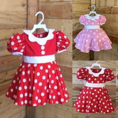 Perfect to any occasion Playful Fitted Minnie Mouse Dress, Playful Minnie Mouse Fitted Dress, Playful Minnie Mouse Party Dress, Playful Cotton Minnie Mouse Dress, Disney Minnie Mouse Cotton Dresses, Cute Cotton Minnie Mouse Dress, Playful Cotton Dress With Minnie Mouse Details, Red Fitted Minnie Mouse Dress, Fitted Playful Princess Dress For Playtime