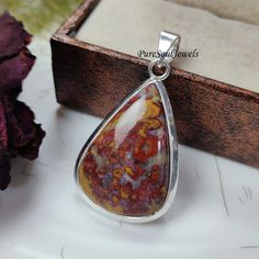 Plum Root Agate Pendant, 925Sterling Silver Pendant, Gemstone Pendant, Agate Handmade Jewelry, Birthday Day Gift, Women's Jewelry, Gift Idea Gemstone Pendant Gemstone- Plum Root Agate  Stone Type- Natural Polish- Silver  Metal- 925 Sterling Silver Pendant Size- 25x45 MM Weight- 7.90 Gram Theme- Love & Friendship Style- Boho & Hippie Product Status: Ready to Ship You can also have a look on our other amazing products here- PureSoulJewels:- https://www.etsy.com/shop/PureSoulJewels?ref=seller-platf Handmade Sterling Silver Gemstones For Anniversary, Sterling Silver Gemstones With Natural Stones For Anniversary, Anniversary Sterling Silver Gemstones With Natural Stones, Sterling Silver Teardrop Gemstones For Anniversary, Teardrop Sterling Silver Gemstone For Anniversary, Polished Agate Jewelry As A Gift, Agate Jewelry With Polished Finish For Gifts, Gift Jewelry Agate Stamped 925, Stamped 925 Agate Jewelry For Gift