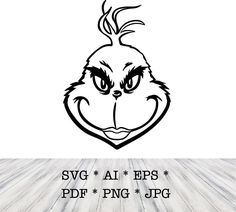 the grin face is drawn in black and white on a wooden floor with text that reads sv