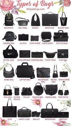 Types Of Bags, Fashion Terminology, Fashion Infographic, Types Of Handbags, Projek Menjahit, Mode Tips, Fashion Dictionary, Clothing Guide, Fashion Terms