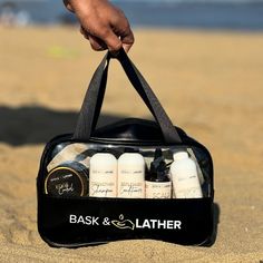 Introducing the Bask and Lather On-The-Go Travel Essentials Kit—a blend of luxury and convenience for your on-the-go hair needs! This travel hair kit ensures you're primed to pamper yourself wherever the winds of adventure may blow. Take your hair care routine to thrilling new heights as you jet-set around the globe, always looking and feeling your absolute best. Perfect for travel or a relaxing pool day, this travel-size hair kit is your ticket to effortless style and confidence, no matter the Curly Hair Essentials, Products For Hair Growth, Natural Hair Growth Products, Relaxing Pool, Edge Brush, Hair Growth Women, Black Hair Growth, Growing Healthy Hair, Travel Shampoo