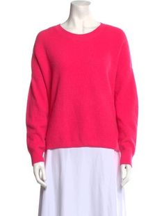 Alice + Olivia Cashmere SweaterPinkLong Sleeve with Crew NeckFit:Knitwear by Alice + Olivia typically fit true to size. Pink Cashmere Sweater For Spring, Pink Cashmere Tops For Spring, Pink Soft Knit Sweater For Layering, Pink Soft Knit Tops For Layering, Pink Fine Knit Cashmere Tops, Pink Fine Knit Sweater For Fall, Pink Fine Knit Top For Fall, Casual Pink Fine Knit Sweater, Pink Soft Knit Crew Neck Top