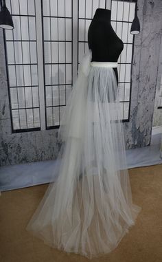 Detachable Tulle Train, Tail Gown, Bridal Skirt, Tulle Train, Detachable Skirt, Tail Dress, Dress Train, Bridal Skirts, Detachable Train