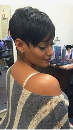 Human Hair Short Pixie Cut Wigs for Black/White Women Wavy Hair Wig with Bangs | eBay Short Hairstyle With Undercut For Women, Short Black Hair Styles Natural, Short Cut Styles Black Women, Short Classy Haircuts For Women, Short Pixie Cuts For Black Women, Black Pixie Haircut Short Styles, Black Hair Cuts For Women, Short Hair Styles For Black Women, Short Sassy Hair Black Women