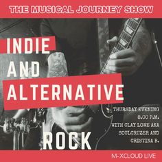 the musical journey show poster for an alternative rock concert, featuring guitarist and guitar player