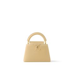 LOUIS VUITTON® - Capucines Mini - Banana Louis Vuitton Capucines Mini, Capucines Mini, Mini Bananas, Trendy Purses, Louis Vuitton Capucines, Mini Collection, Mini Handbag, Woman Bags Handbags, Louis Vuitton Official