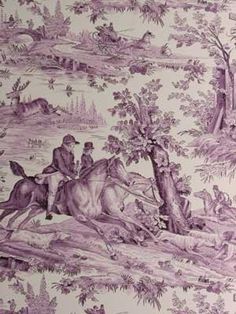 an old wallpaper with horses and people on it