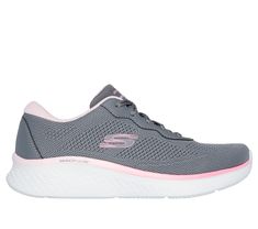 Step out in style and lightweight comfort wearing Skechers Skech-Lite Pro - Warm Glow. This vegan lace-up sneaker features an engineered knit upper with faux-leather overlays, a Skechers Air-Cooled Memory Foam insole, plus a well-cushioned midsole. | Skechers Women's Skech-Lite Pro - Warm Glow Sneaker | Medium Width | Skechers Air-Cooled Memory Foam cushioned comfort insole | Crafted with 100% vegan materials | Engineered knit upper with faux-leather overlays and lace-up front | Well-cushioned m Pink Running Shoes For Light Sports With Perforations, Lace-up Running Shoes With Engineered Mesh And Perforations, Mesh Sneakers With Laces For Light Exercise, Gray Breathable Mesh Sneakers For Light Exercise, Dynamic Lace-up Sneakers For Light Exercise, Low-top Sneakers For Light Exercise, Athleisure Lace-up Walking Shoes With Engineered Mesh, Lace-up Synthetic Running Shoes With Perforations, Mesh Sneakers With Air Cushioning For Light Exercise