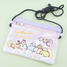 Sumikko Gurashi Dreamy Shoulder Bag - Blippo Kawaii Shop Kawaii Shoulder Bag With Zipper Closure, Kawaii Shoulder Bag With Zipper For Travel, Kawaii Shoulder Bag With Zipper Closure For Travel, Kawaii Multicolor Bag With Zipper Pouch, Cute Shoulder Bag With Zipper Pouch For Everyday, Cute Pouch Shoulder Bag For Personal Use, Cute Shoulder Bag, Sumikko Gurashi, Kawaii Shop