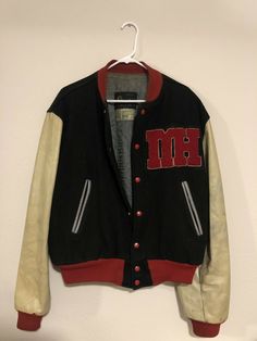 1960’s Champion Running Man Tag Varsity Jacket vtg. Shipped with USPS Priority Mail. Retro Cotton Varsity Jacket For Fall, Retro Outerwear With Pockets For College, Vintage Outerwear With Pockets For College, Retro Outerwear With Pockets, Vintage Black Varsity Jacket For Fall, Retro Cotton Varsity Jacket For College, Vintage Varsity Jacket For College In Fall, Vintage Varsity Jacket With Long Sleeves For College, Vintage Black Outerwear For Streetwear