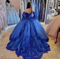 Royal Blue Princess Quinceanera Dresses 2020 Lace Applique Beaded Sweetheart Lace-up Corset Back Sweet 16 Dresses evening Dress，562 sold by muttie dresses on Storenvy Sweet 16 Party Dress, Long Sleeve Quinceanera Dresses, Princess Quinceanera Dresses, Royal Blue Quinceanera Dresses, Royal Blue Quince, Flower Girl Dresses Navy, Royal Blue Quinceanera, Vestido Charro, Prom Dress Ball Gown