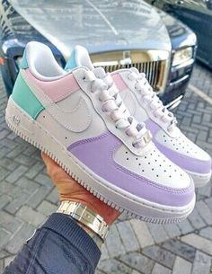 ad eBay - Nike Air Force 1 Custom Hand Painted White Shoes 'Pastel Easter Lilac Pink Blue' - Buy Now, click the link (eBay) Pastel Nike Lace-up Sneakers, Custom Casual Pastel Sneakers, Casual Pastel High-top Custom Sneakers, Pastel Lace-up Custom Sneakers For Streetwear, Nike Pastel Casual Sneakers, Casual Pastel Low-top Custom Sneakers, Nike Pastel High-top Sneakers, Pastel High-top Custom Sneakers For Streetwear, Casual Low-top Custom Sneakers In Pastel