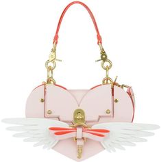 Niels Peeraer Wings Heart Bag Heart Bag, Chloe Drew, Shoulder Bag, Sewing, Pins