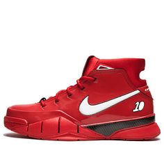 Nike Zoom Kobe 1 Protro 'Demar Derozan' PE AR4595-600 (SNKR/Retro/Basketball) Nike Red Throwback Basketball Shoes, Throwback Red Nike Basketball Shoes, Retro Red Nike Basketball Shoes, Retro Basketball Shoes For Sports Events, Demar Derozan, Nike Zoom Kobe, Adidas Crazy, Retro Basketball, Nike Zoom