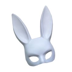 PRICES MAY VARY. Material: plastic Dimensions: 38 x 18 cm (L x W) Ergonomic design, fit the nose curvature, comfortable to wear. Perfect for halloween, costumes, parties, masquerade. Cute bunny mask, fashion and unique, make you stand out from ordinary masks. Coelho Halloween, Mask Rabbit, Rabbit Mask, Bunny Mask, Ball Mask, Halloween 5, Mask Fashion, Mask Masquerade, Half Mask