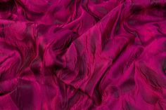 This unique fabric is expertly crafted in Italy with intricate cloqué textures and shadow effects. Perfect for adding luxurious texture and eye-catching style to any project. Elegant Silk Fabric For Evening, Elegant Evening Silk Fabric, Elegant Jacquard Fabric For Evening, Festive Multicolor Embroidered Brocade Fabric, Magenta Pattern, Magenta Pattern Wallpapers, Festive Pink Brocade Fabric, Magenta Fabric, Elegant Purple Silk Fabric