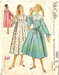 1950s Robe Pattern Peignoir Pattern Bust 36 by CherryCorners, $8.00 Mccalls Dress, 1950s Dress Patterns, Mccalls Patterns Dress, 1950s Patterns, 1950s Sewing Patterns, Costume Sewing Patterns, Mccalls Sewing Patterns, Womens Sewing Patterns, Simplicity Sewing Patterns