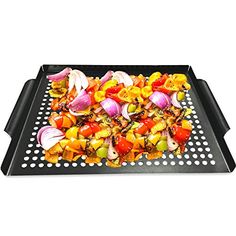 an image of a tray with vegetables on it