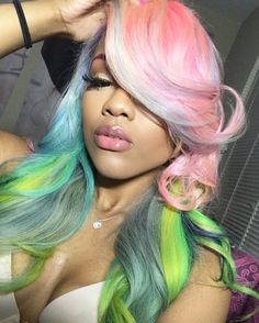 B A R B I E DOLL GANG HOE Pinterest: @jussthatbitxh ✨Download the app #MERCARI & use my code: UZNPKU to sign up, you can get free make up & other items Hair Colorful, Multicolored Hair, Sew Ins, Hair Color Pink, Human Virgin Hair, Hair Laid, Grey Hair Color, Ombre Hair Color, Hair Crush