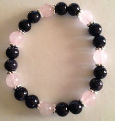 Hand-strung Spiritual Rose Quartz Stretch Bracelet, Spiritual Hand-strung Rose Quartz Stretch Bracelet, Pink Round Beads Stretch Bracelet For Meditation, Girly Bracelets, Beads Bracelet Design, Yoga Bracelet, Handcrafted Bracelets, Crystal Beads Bracelet