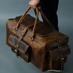 # Size: 21" (L) X 9" (W) X 9" (H) # Weight (Approx.): 4.2 Lbs. Buffalo Bag, Leather Holdall, Travel Duffel Bag, Console Tv, Leather Duffel Bag, Travel Necessities, Leather Duffel, Glamour Nails, Buy List